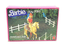 Load image into Gallery viewer, Vintage 1982 BARBIE PLAY PAKS HORSEBACK RIDING SET Mattel NEW OLD STOCK#LZ
