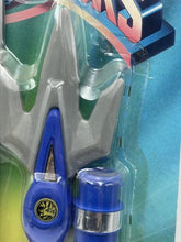 Load image into Gallery viewer, 1995 Power Rangers POWER BLASTER packaging view featuring colorful design and toy arrangement.
