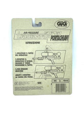 Load image into Gallery viewer, LARAMI Super Soaker mini keychain packaging back view showing instructions and barcode.
