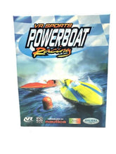 Load image into Gallery viewer, Halifax VR Sports Powerboat Racing packaging view with colorful graphics and water background.
