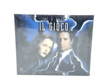 Load image into Gallery viewer, 1997 parker x-files board game packaging front view with blue and black colors
