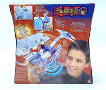 Load image into Gallery viewer, Yu-Gi-Oh! Blue Eyes Shining Dragon packaging featuring child with toy.
