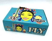 Load image into Gallery viewer, Walker Fly vintage fountain pen packaging view showcasing colorful box graphics.
