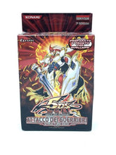 Load image into Gallery viewer, YU GI OH ATTACK OF THE WARRIORS packaging box front view with logo and graphic design.
