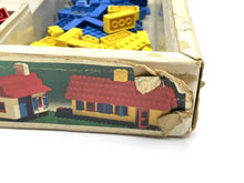 Load image into Gallery viewer, LEGO 1973 Vintage Basic set interior view of toy box with colorful compartments.
