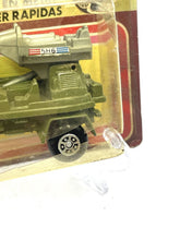 Load image into Gallery viewer, Detail view of Mira Military Truck 1:64 highlighting the toy vehicle design.
