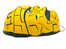Load image into Gallery viewer, Side view of the 1979 Fantastic Four Ben Grimm The Thing mask highlighting its rounded shape and black accents.
