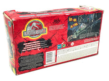 Load image into Gallery viewer, Front view of the Jurassic Park toy box with dinosaur graphics and product information.

