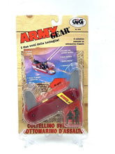 Carica l'immagine nel visualizzatore di Gallery, Galoob Rare Army Gear Swiss Knife Play Set packaging featuring a toy airplane in red, blue, and yellow.
