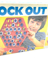 Load image into Gallery viewer, MB Milton Bradley Vintage Knock Out game box profile view highlighting colorful design.
