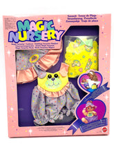 Load image into Gallery viewer, Mattel Magic Nursery toy set packaging with cute character and colorful design.
