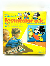 Load image into Gallery viewer, KENNER GIVE A SHOW PROJECTOR packaging view featuring colorful Mickey Mouse design.
