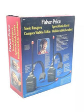 Load image into Gallery viewer, Fisher Price Sonic Rangers Radio Headset back view displaying instructions and toy details.
