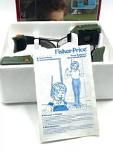 Load image into Gallery viewer, Fisher Price Sonic Rangers Radio Headset detail of toy parts and instruction manual.

