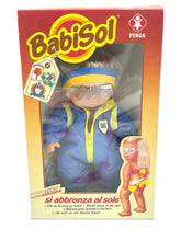 Carica l'immagine nel visualizzatore di Gallery, Furga BabiSol doll packaging showing colorful design and window display.
