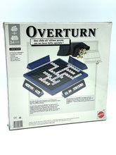 Carica l'immagine nel visualizzatore di Gallery, Mattel Overturn board game back view displaying game components and instructions.
