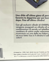Carica l'immagine nel visualizzatore di Gallery, Mattel Overturn game details close-up highlighting text description and game rules.
