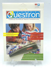 Load image into Gallery viewer, 1988 questron electronic learning wand packaging front view with colorful graphics and two children
