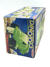 Load image into Gallery viewer, Joustra DinoToys Rhino Bull Dump Truck packaging side view showcasing the design.
