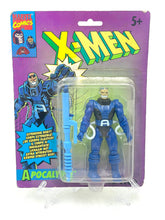 Load image into Gallery viewer, Tyco X-Men Apocalypse action figure packaging front view with character illustration.
