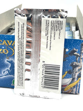 Load image into Gallery viewer, Packaging of the card game box displaying illustrated characters and game information in blue, white, and black.
