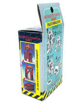 Load image into Gallery viewer, Transformers G1 Inferno packaging featuring red, blue, and yellow colors with illustrated characters.
