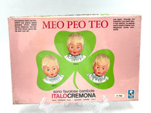 Load image into Gallery viewer, Italocremona vintage dress set packaging showing three doll heads with clover design wrapped in plastic.
