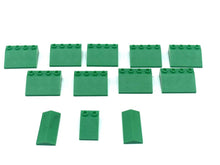 Load image into Gallery viewer, LEGO green building blocks close-up detail showing various sizes and interlocking design.
