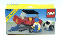 Carica l'immagine nel visualizzatore di Gallery, LEGO 6655 Auto &amp; Tires repair set box front view with illustrated car model.
