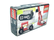 Carica l'immagine nel visualizzatore di Gallery, LEGO 1978 Two Gear Blocks packaging view highlighting track pieces and accessories in solid color.
