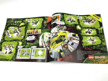 Carica l'immagine nel visualizzatore di Gallery, Detail view of LEGO catalog pages displaying set images and instructions in black, green, yellow, and white.
