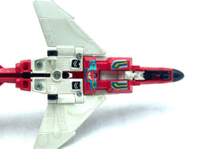 Load image into Gallery viewer, Takara GiG Transformers G1 Fireflight top view displaying the detailed cockpit and wing design.
