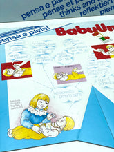 Carica l'immagine nel visualizzatore di Gallery, Sebino Baby Uno instruction booklet detail with blue and white illustrations.
