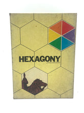 Load image into Gallery viewer, Avalon Hill Hexagony game box front view with colorful logo and hexagonal pattern.
