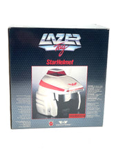 Load image into Gallery viewer, Mattel Lazer Tag Star Helmet packaging front view with game title and instructions.
