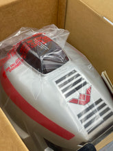 Load image into Gallery viewer, Mattel Lazer Tag Star Helmet product in box view with plastic wrapping and brand logo.
