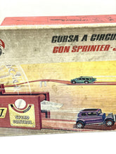 Load image into Gallery viewer, Mattel Hot Wheels Rod Runner Speedway Set side view of vintage gas station with gas pumps
