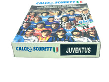 Load image into Gallery viewer, Calcio scudetto side view of sports card box with brand logo and player images.
