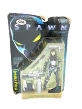 Load image into Gallery viewer, McFarlane Toys Spawn The Movie Jessica Priest action figure packaging view with brand logo.

