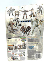 Load image into Gallery viewer, Back view of McFarlane Toys Spawn The Movie Jessica Priest packaging displaying character lineup.
