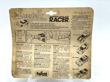 Load image into Gallery viewer, Back view of the Bandai Polistil Spark Plug Racer packaging displaying instructions and illustrations.
