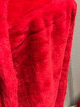 Load image into Gallery viewer, Close-up of smooth surface red plush fabric.
