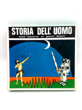 Load image into Gallery viewer, Anni 60 La storia dell'uomo board game box front view with illustrated cover and title text.
