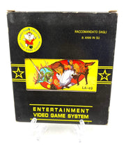 Load image into Gallery viewer, LA-49 Famiclone front view of the retro video game box featuring graphic design and title text.
