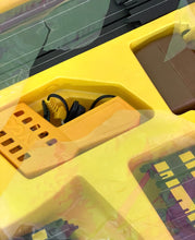 Load image into Gallery viewer, Tyco Daredevil Super Cliff Turbovettes Set yellow packaging detail showing graphic design and transparent window.
