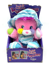 Load image into Gallery viewer, Close-up of Mattel Popples Baby Plush Crisby showing soft texture and striped pattern.
