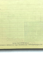 Carica l'immagine nel visualizzatore di Gallery, 1988 school diary blank page with lined paper and text at the bottom.
