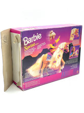Carica l'immagine nel visualizzatore di Gallery, Mattel Barbie Sprint horse toy packaging front view with open box and illustrated design.
