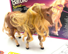 Carica l'immagine nel visualizzatore di Gallery, Close-up of toy horse accessories for the Mattel Barbie Sprint playset including stickers.
