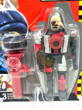 Carica l'immagine nel visualizzatore di Gallery, Tyco GiG Crash Dummies Junkman detail close-up showing included accessories and transparent packaging.

